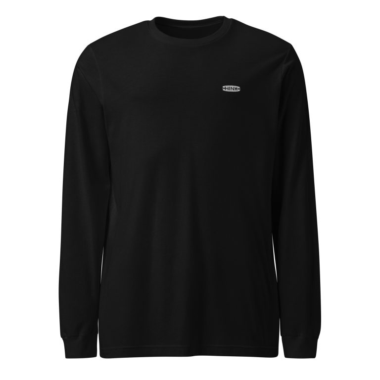 Basic - Noir/Blanc - T-shirt Unisexe à Manches Longues