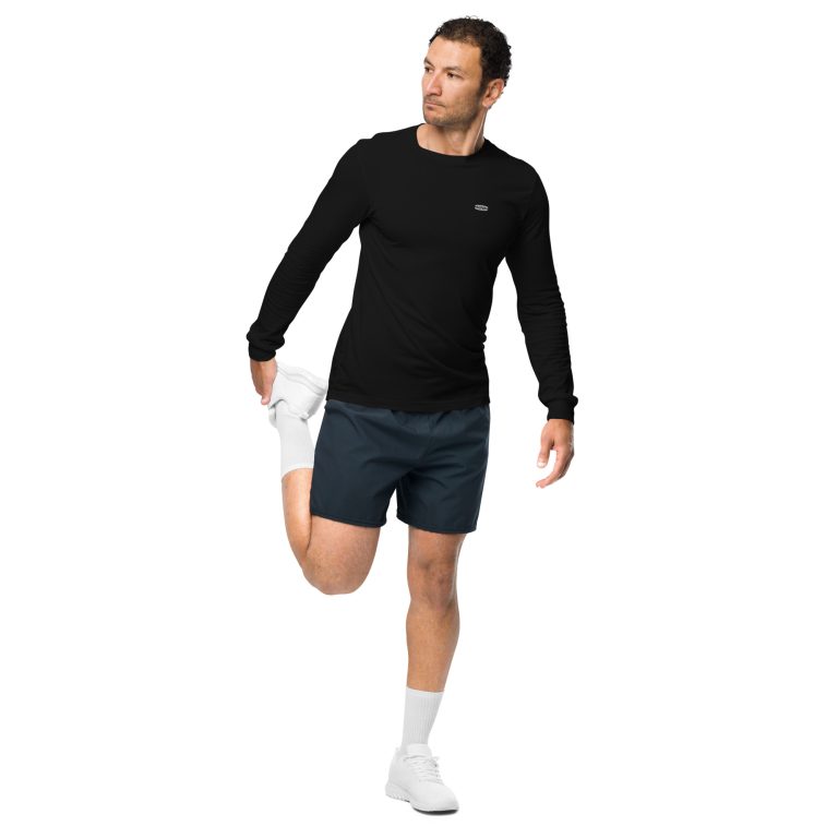 Basic - Noir/Blanc - T-shirt Unisexe à Manches Longues