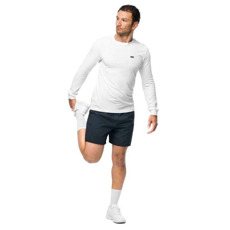 Basic - Noir/Blanc - T-shirt Unisexe à Manches Longues