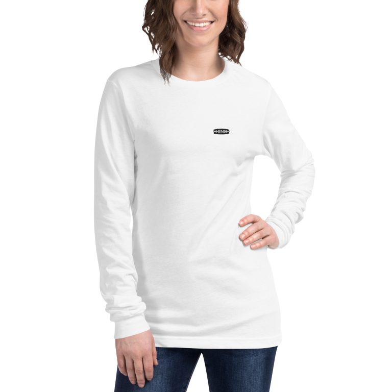 Basic - Noir/Blanc - T-shirt Unisexe à Manches Longues