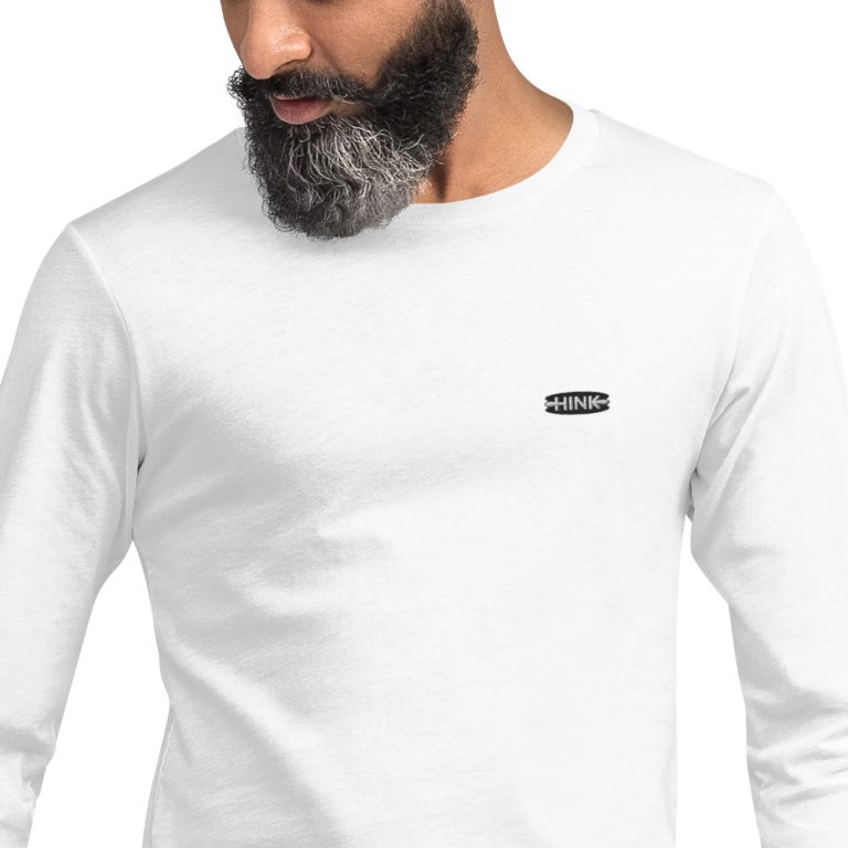 Basic - Noir/Blanc - T-shirt Unisexe à Manches Longues