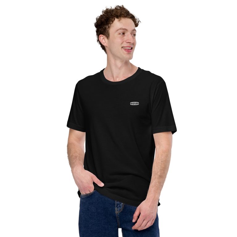 Basic - Noir/Blanc - T-shirt unisexe brodé