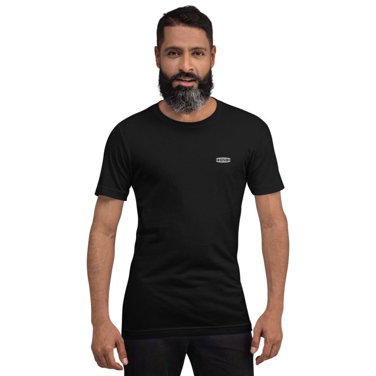 Basic - Noir/Blanc - T-shirt unisexe brodé