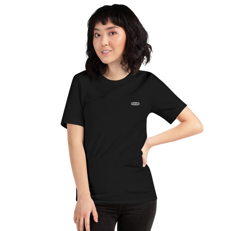 Basic - Noir/Blanc - T-shirt unisexe brodé