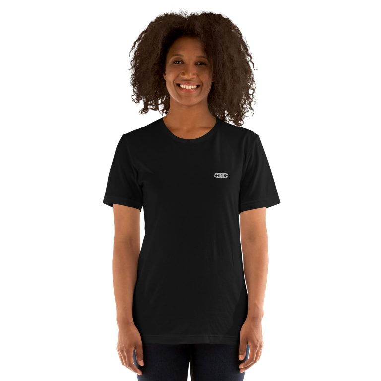 Basic - Noir/Blanc - T-shirt unisexe brodé