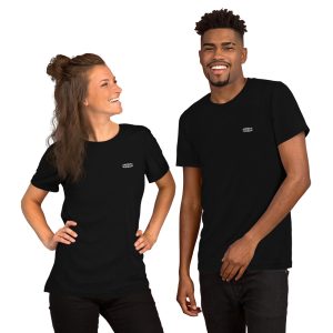 Basic - Noir/Blanc - T-shirt unisexe brodé