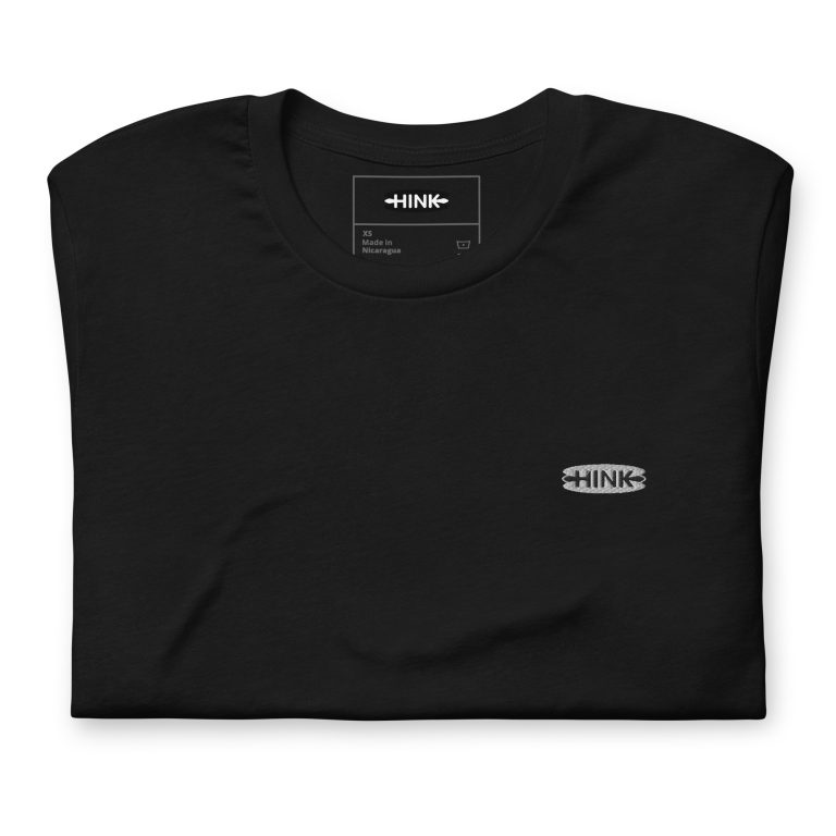 Basic - Noir/Blanc - T-shirt unisexe brodé