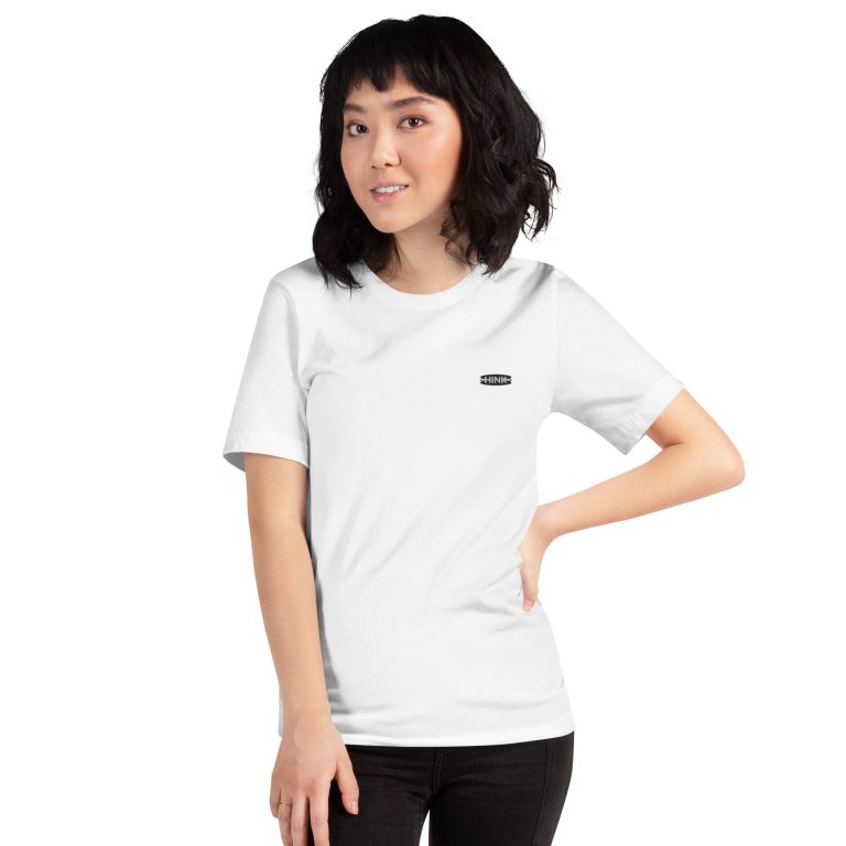 Basic - Noir/Blanc - T-shirt unisexe brodé