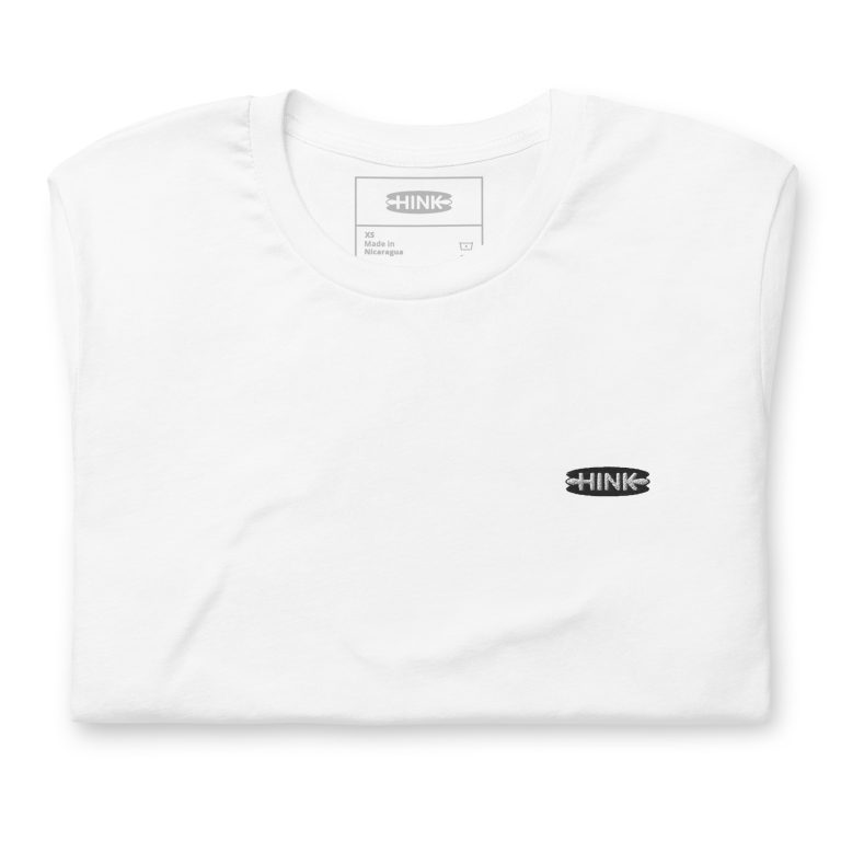 Basic - Noir/Blanc - T-shirt unisexe brodé